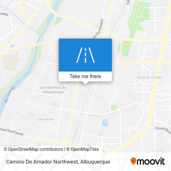 Camino De Amador Northwest map