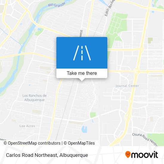 Carlos Road Northeast map