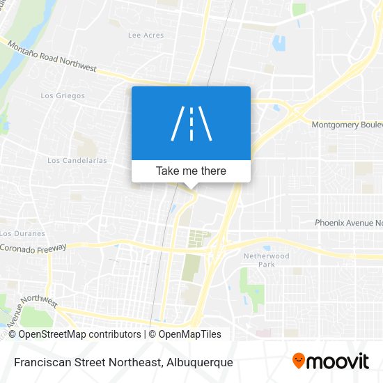 Franciscan Street Northeast map