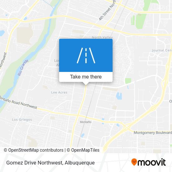 Gomez Drive Northwest map