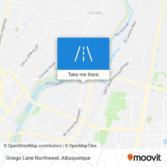 Griego Lane Northwest map