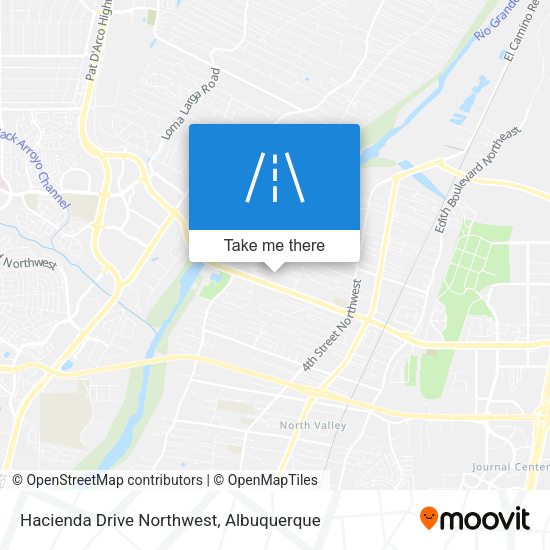 Hacienda Drive Northwest map