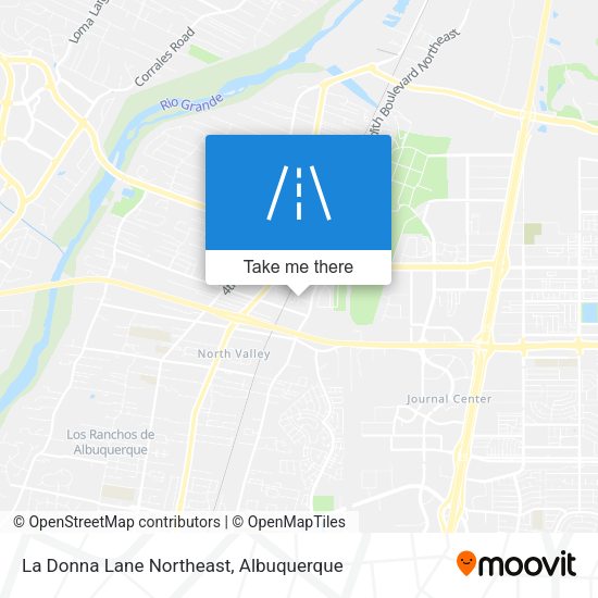 La Donna Lane Northeast map