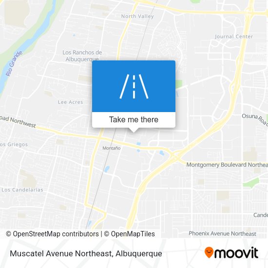 Muscatel Avenue Northeast map