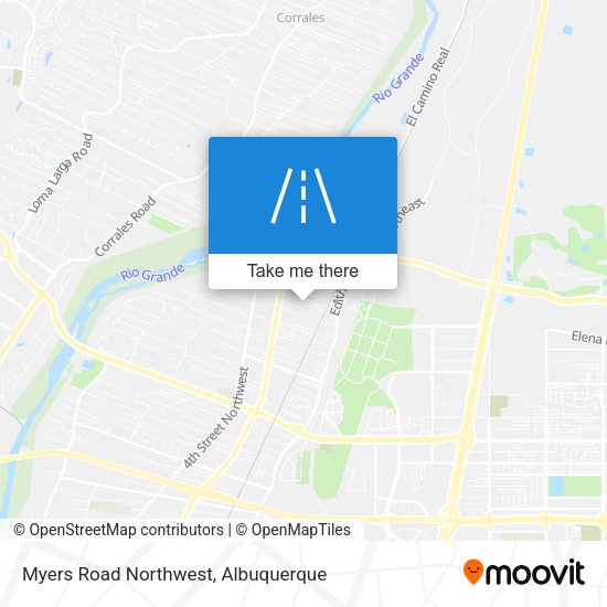 Myers Road Northwest map