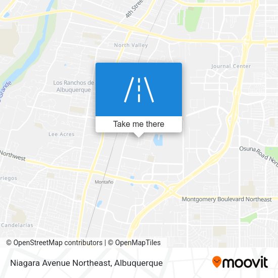 Mapa de Niagara Avenue Northeast
