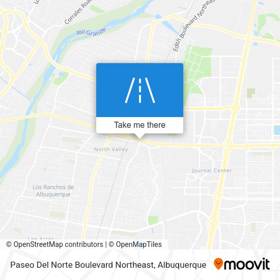 Paseo Del Norte Boulevard Northeast map