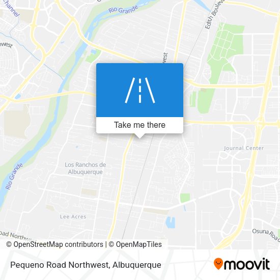 Pequeno Road Northwest map
