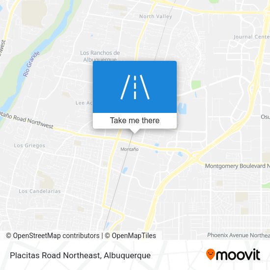 Mapa de Placitas Road Northeast