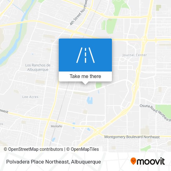 Polvadera Place Northeast map