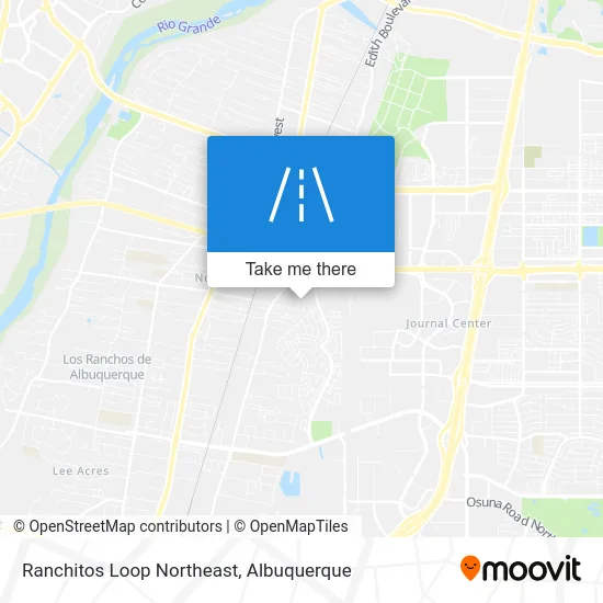 Ranchitos Loop Northeast map