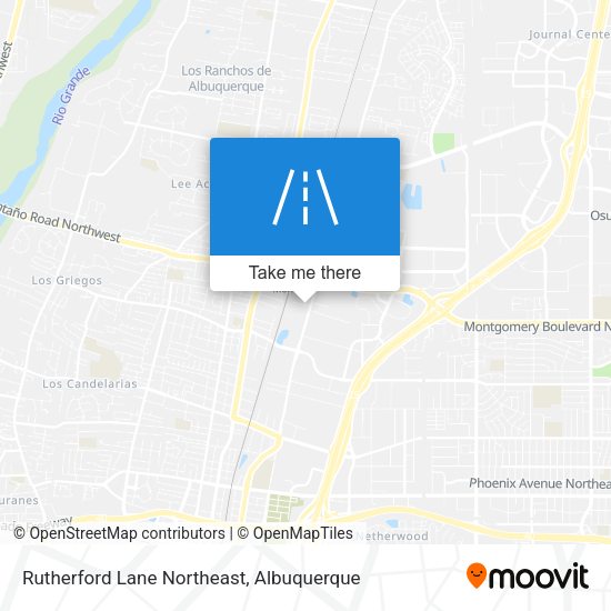 Rutherford Lane Northeast map