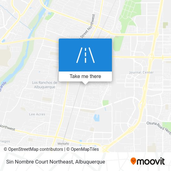 Sin Nombre Court Northeast map