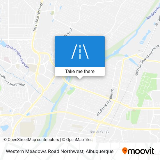 Western Meadows Road Northwest map