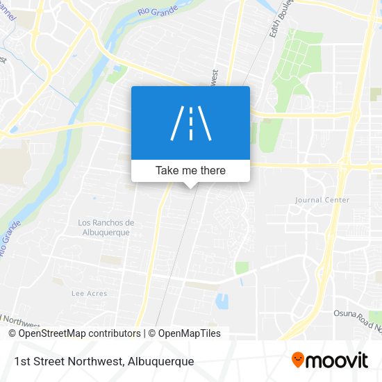1st Street Northwest map