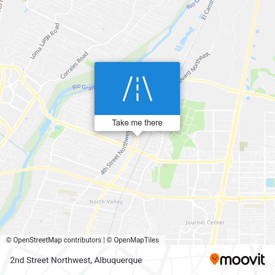 2nd Street Northwest map