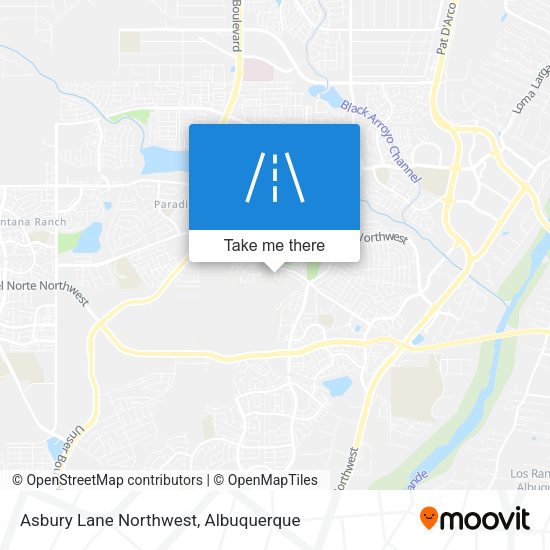 Asbury Lane Northwest map