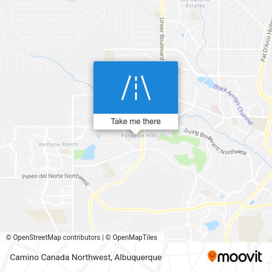 Mapa de Camino Canada Northwest