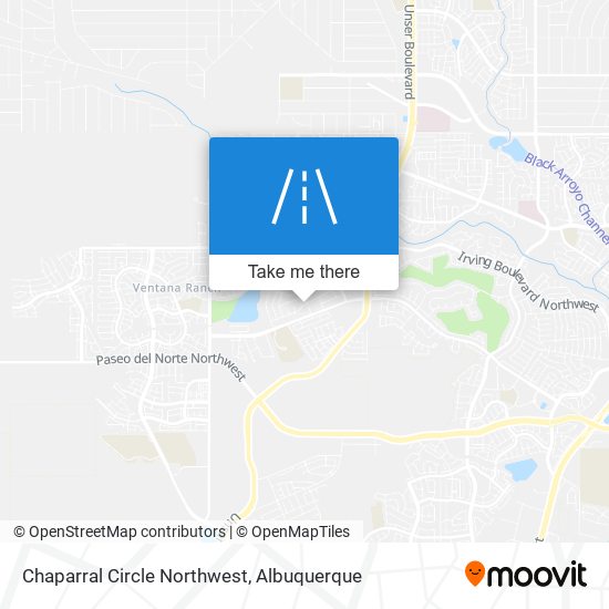 Mapa de Chaparral Circle Northwest