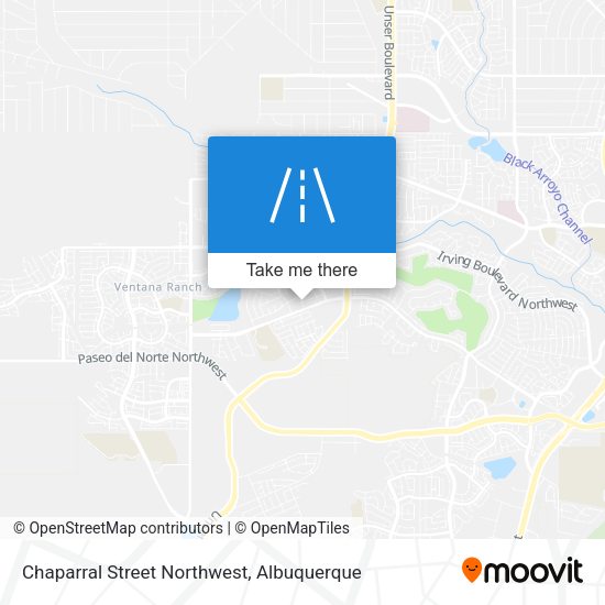 Mapa de Chaparral Street Northwest