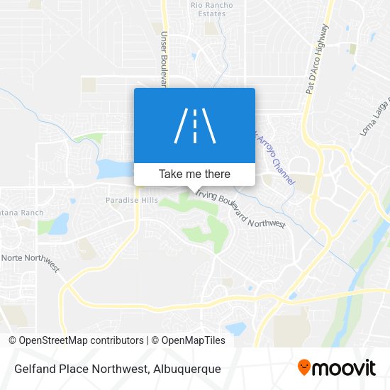 Gelfand Place Northwest map