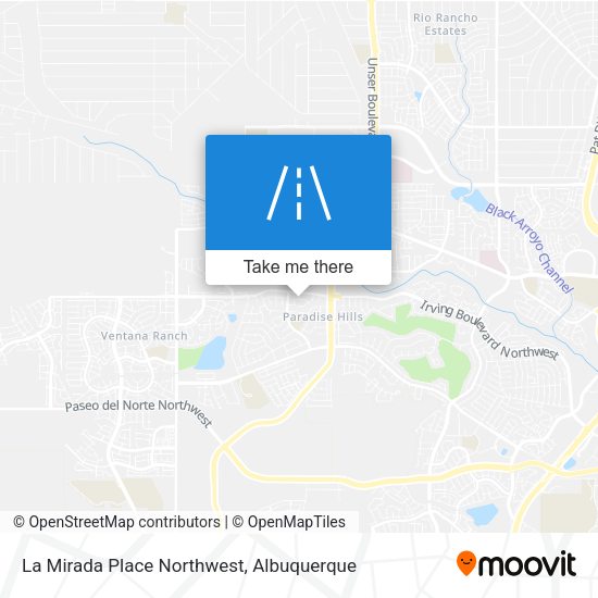 La Mirada Place Northwest map