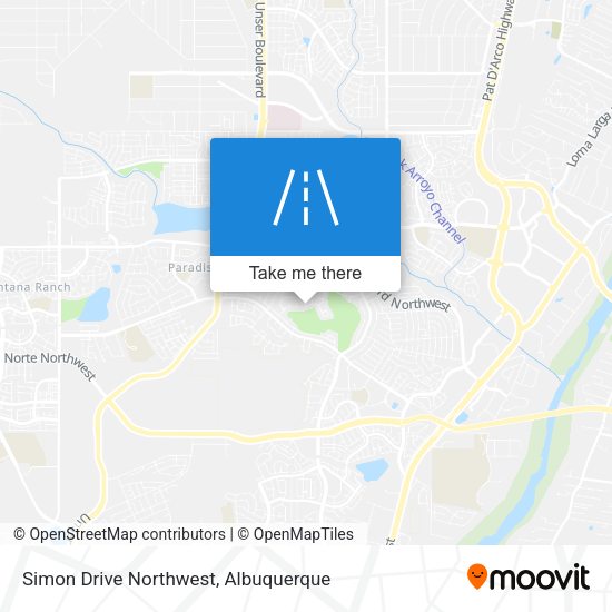 Simon Drive Northwest map