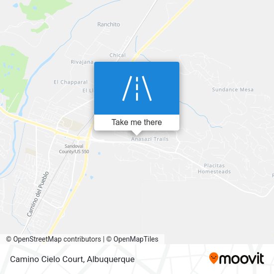 Mapa de Camino Cielo Court