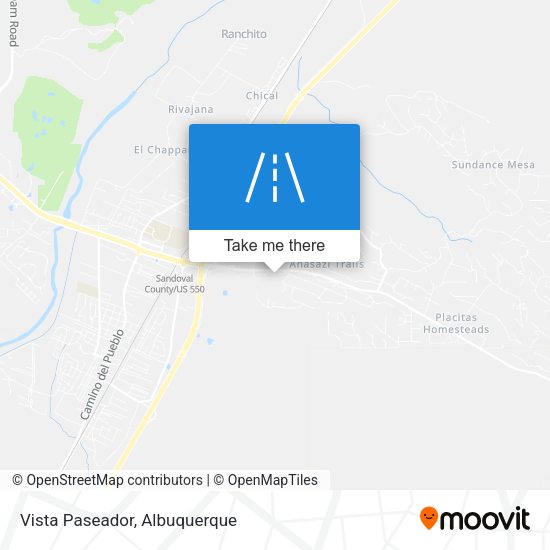 Vista Paseador map