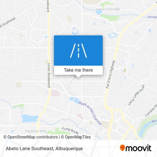 Abeto Lane Southeast map