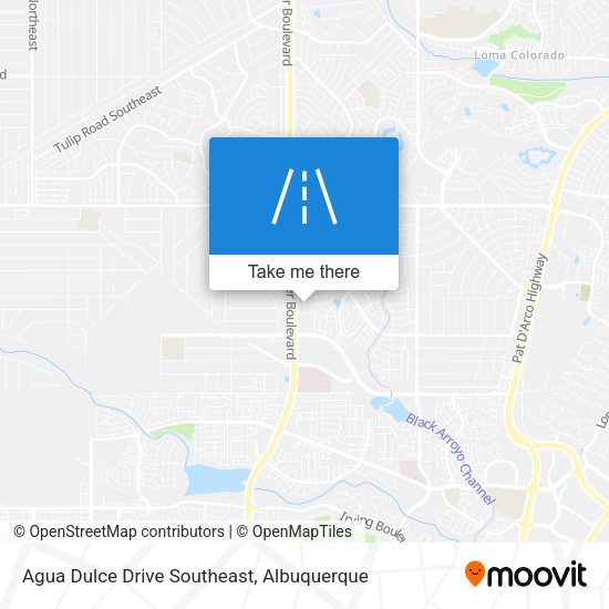 Agua Dulce Drive Southeast map