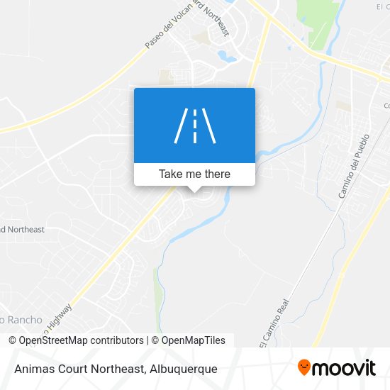 Animas Court Northeast map