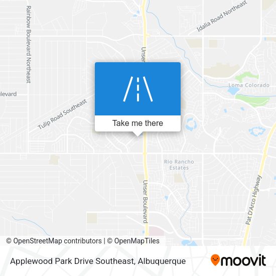 Mapa de Applewood Park Drive Southeast