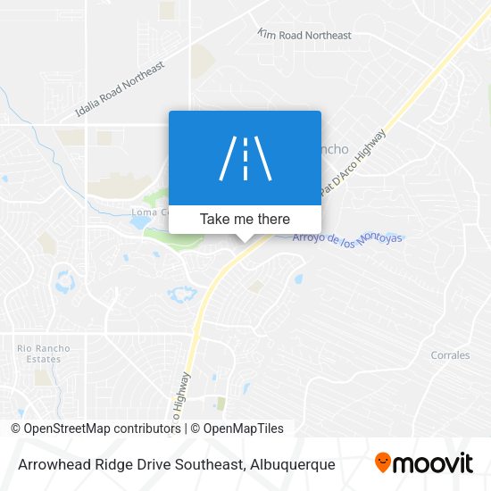 Arrowhead Ridge Drive Southeast map