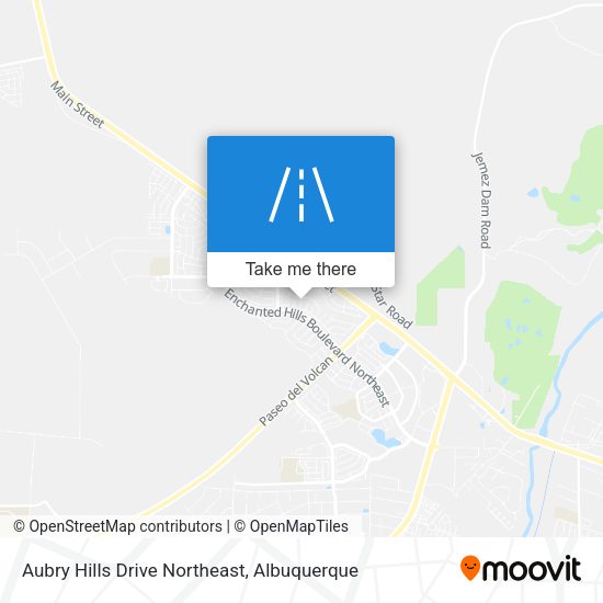 Aubry Hills Drive Northeast map