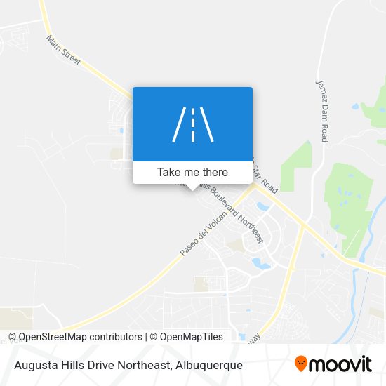 Mapa de Augusta Hills Drive Northeast