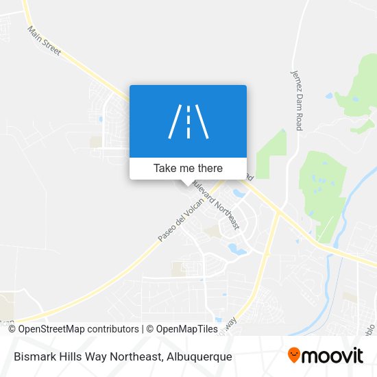 Mapa de Bismark Hills Way Northeast