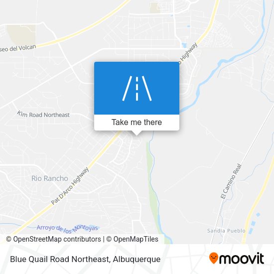 Blue Quail Road Northeast map
