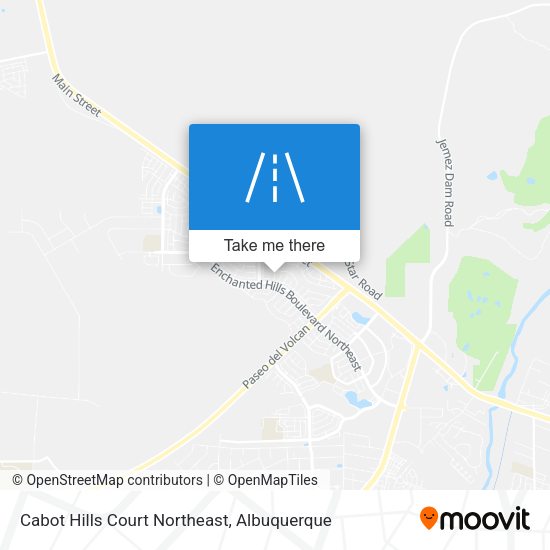 Mapa de Cabot Hills Court Northeast