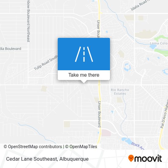 Mapa de Cedar Lane Southeast