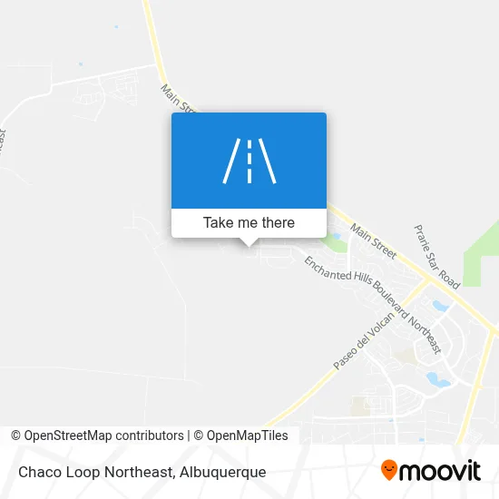 Chaco Loop Northeast map