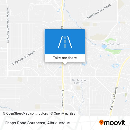 Chaps Road Southeast map