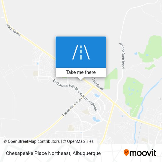 Mapa de Chesapeake Place Northeast