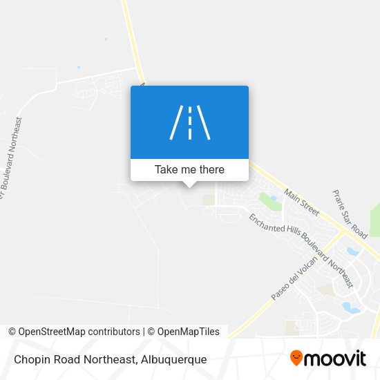Chopin Road Northeast map
