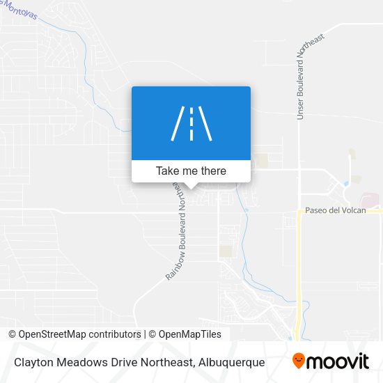 Clayton Meadows Drive Northeast map