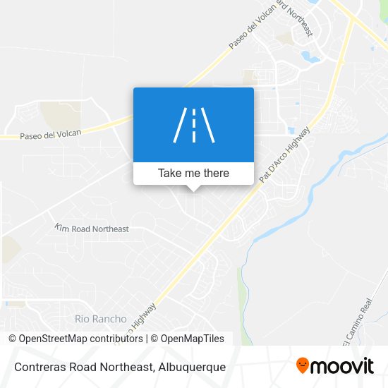 Contreras Road Northeast map