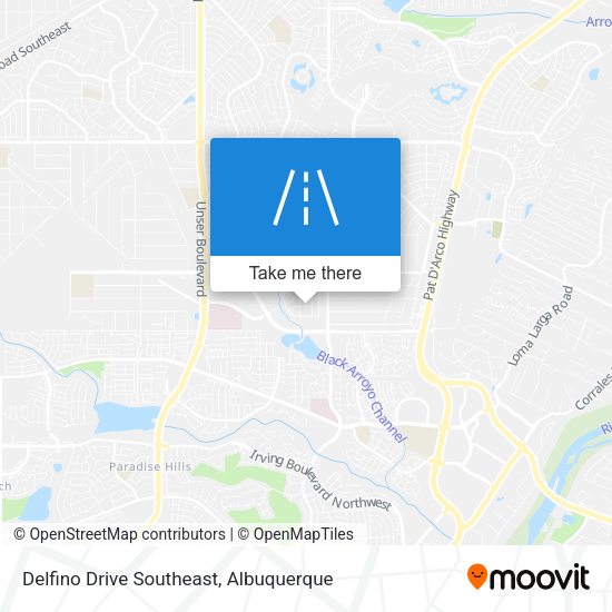 Delfino Drive Southeast map