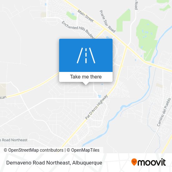 Mapa de Demaveno Road Northeast