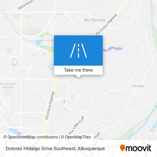 Dolores Hidalgo Drive Southeast map