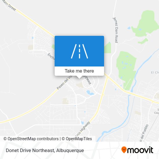Donet Drive Northeast map